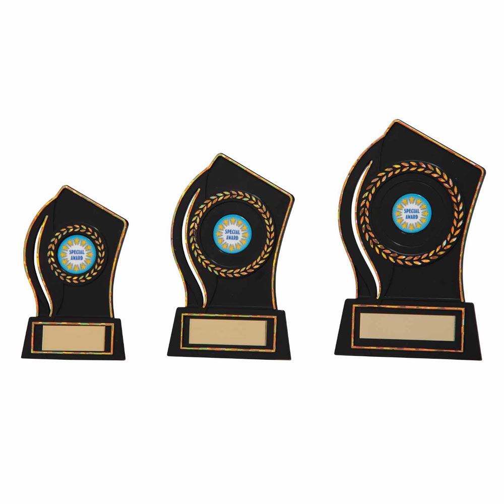 Quest Black Plastic Plaque Award - Trophies - Prudhoe Rosettes