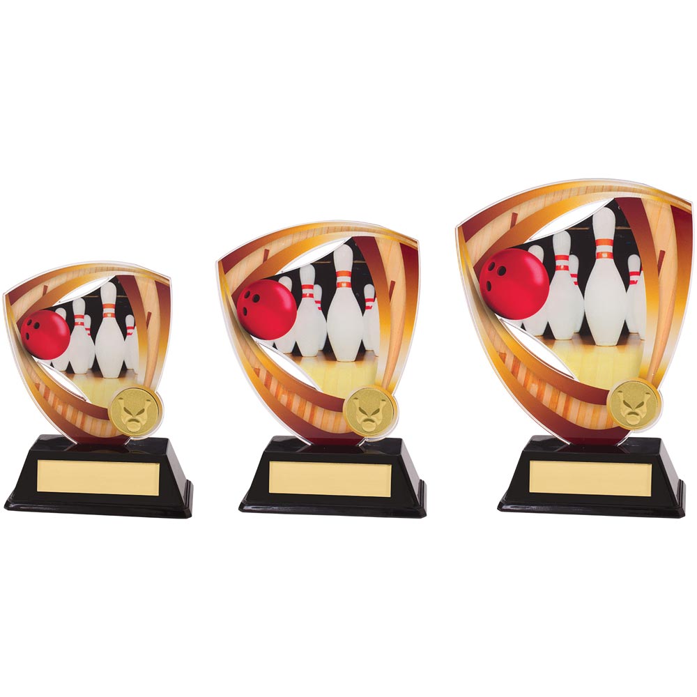 Fortress Ten Pin Acrylic Plaque - Trophies - Prudhoe Rosettes