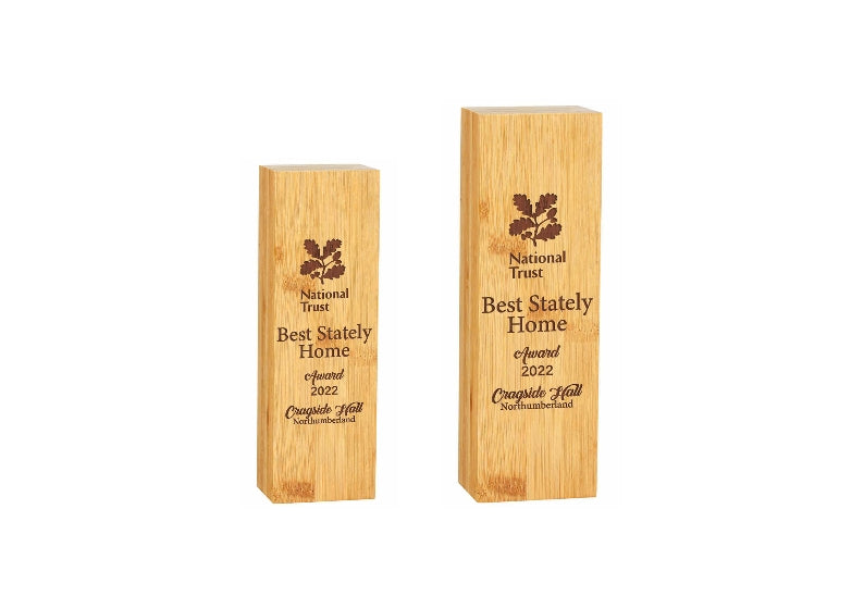 Bamboo Gaia Pillar Block - Trophies - Prudhoe Rosettes