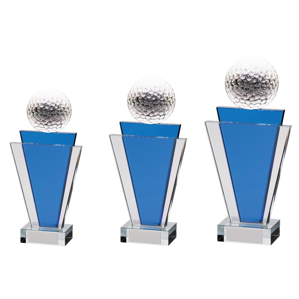Gauntlet Golf Crystal Award - Trophies - Prudhoe Rosettes