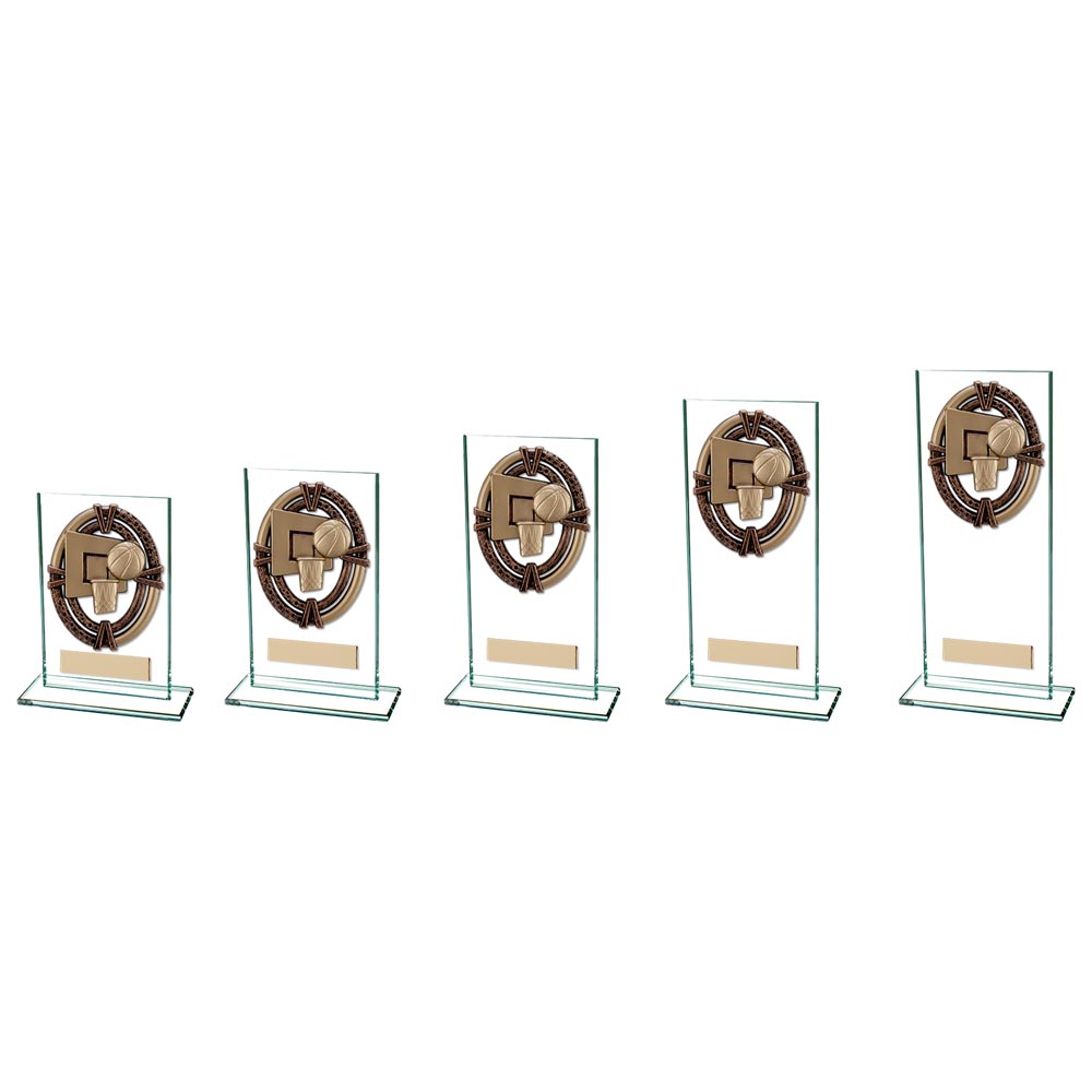 Maverick Legacy Basketball Jade Glass - Trophies - Prudhoe Rosettes