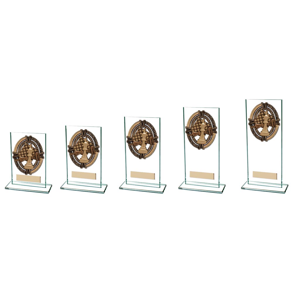 Maverick Legacy Chess Jade Glass - Trophies - Prudhoe Rosettes
