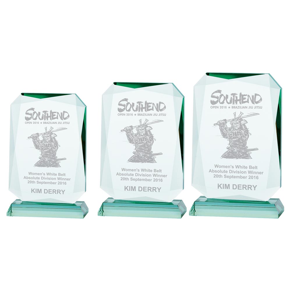 Renegade Jade Glass Award - Trophies - Prudhoe Rosettes