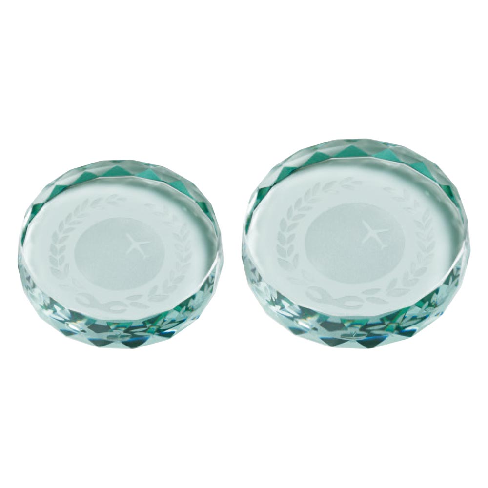 Saturn Jade Glass Paperweight - Trophies - Prudhoe Rosettes