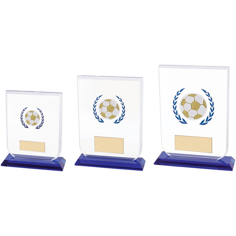 Gladiator Football Glass Award - Trophies - Prudhoe Rosettes