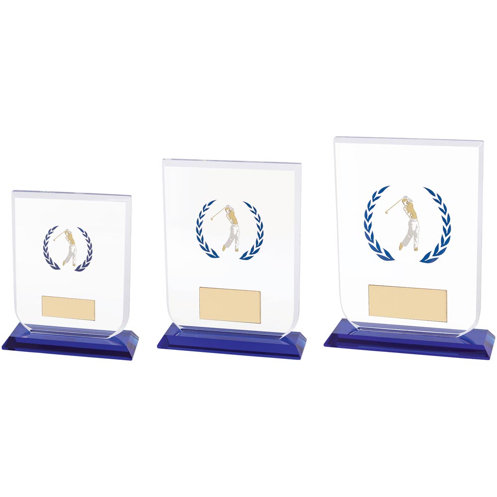 Gladiator Male Golf Glass Award - Trophies - Prudhoe Rosettes