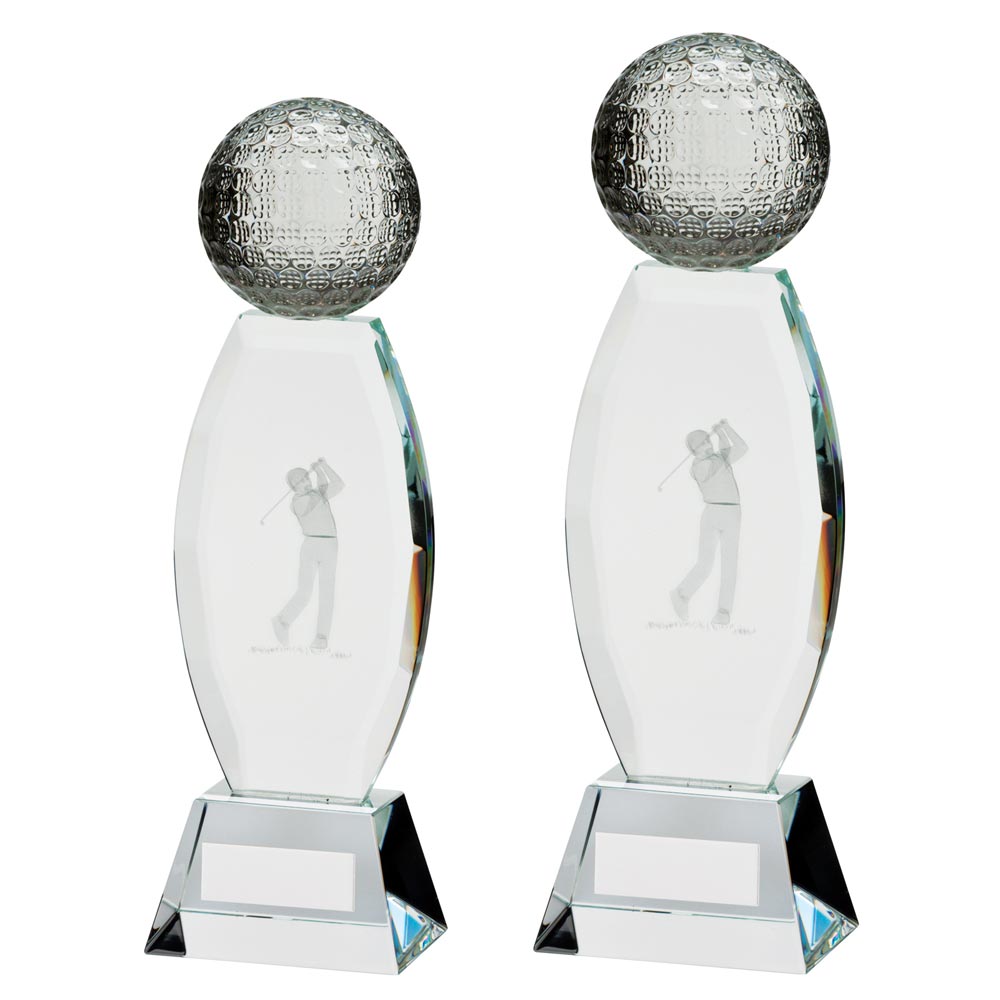 Infinity Golf Crystal Award - Trophies - Prudhoe Rosettes