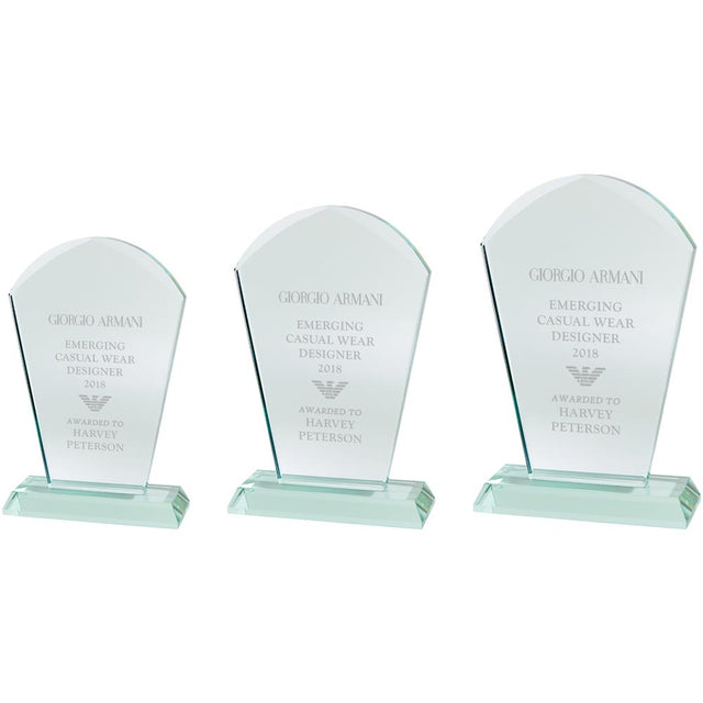 Explorer Jade Glass Award - Trophies - Prudhoe Rosettes