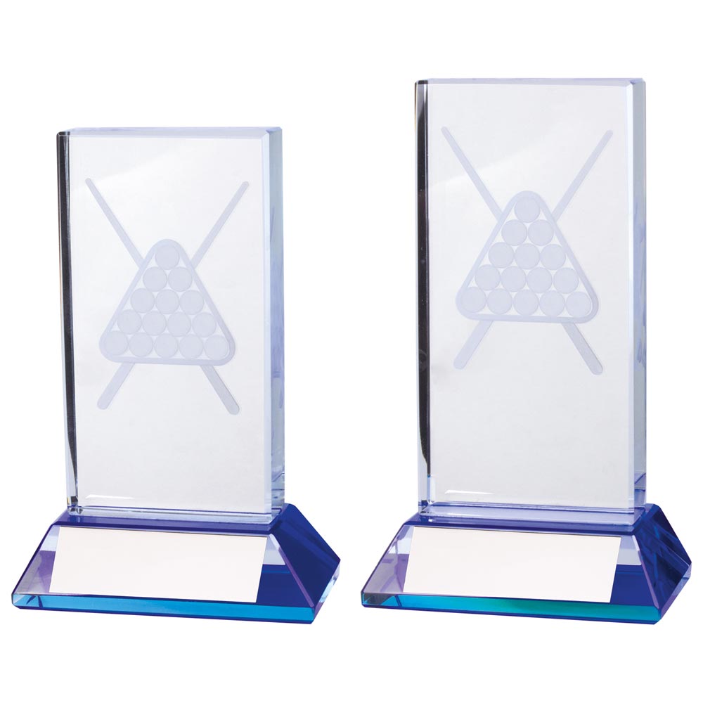 Davenport Pool & Snooker Crystal Award - Trophies - Prudhoe Rosettes