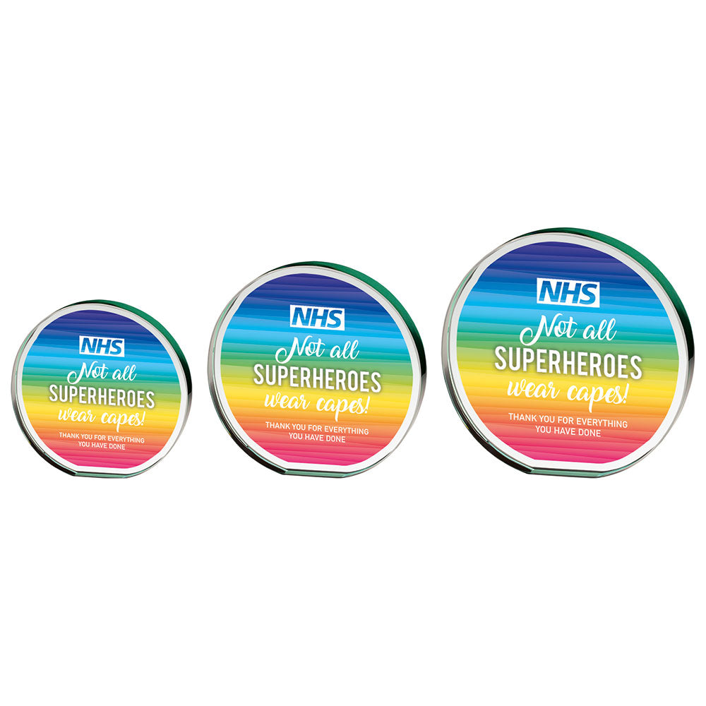 Utopia Jade Circle Glass Award - Trophies - Prudhoe Rosettes