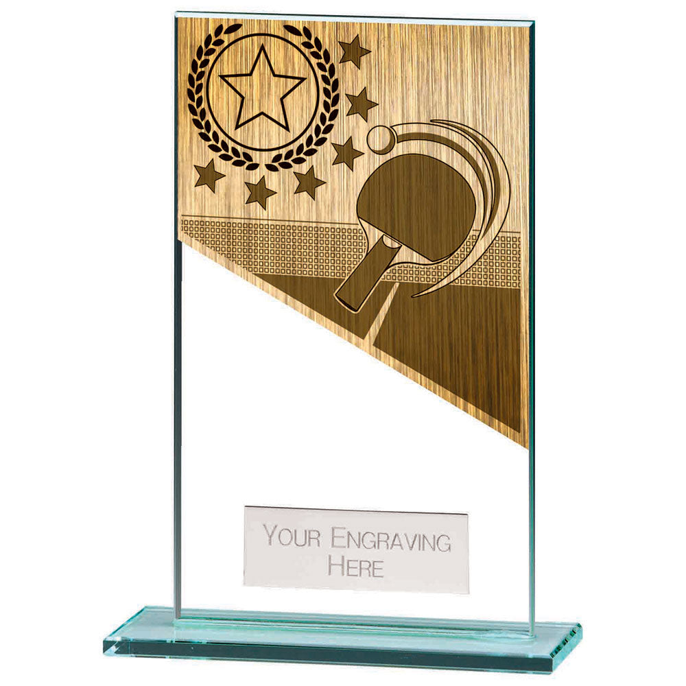 Mustang Table Tennis Jade Glass Award