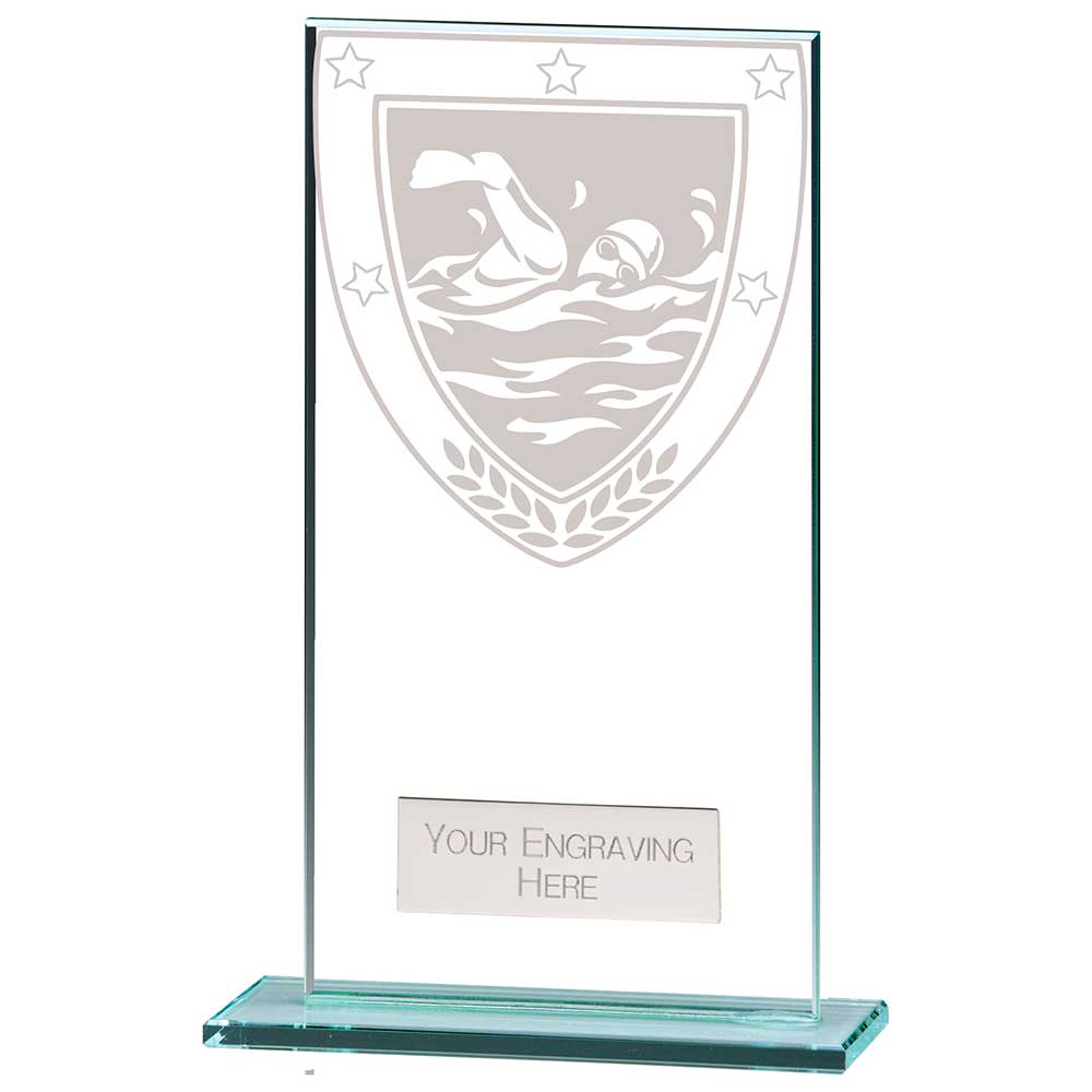 Mustang Swimming Jade Glass Award