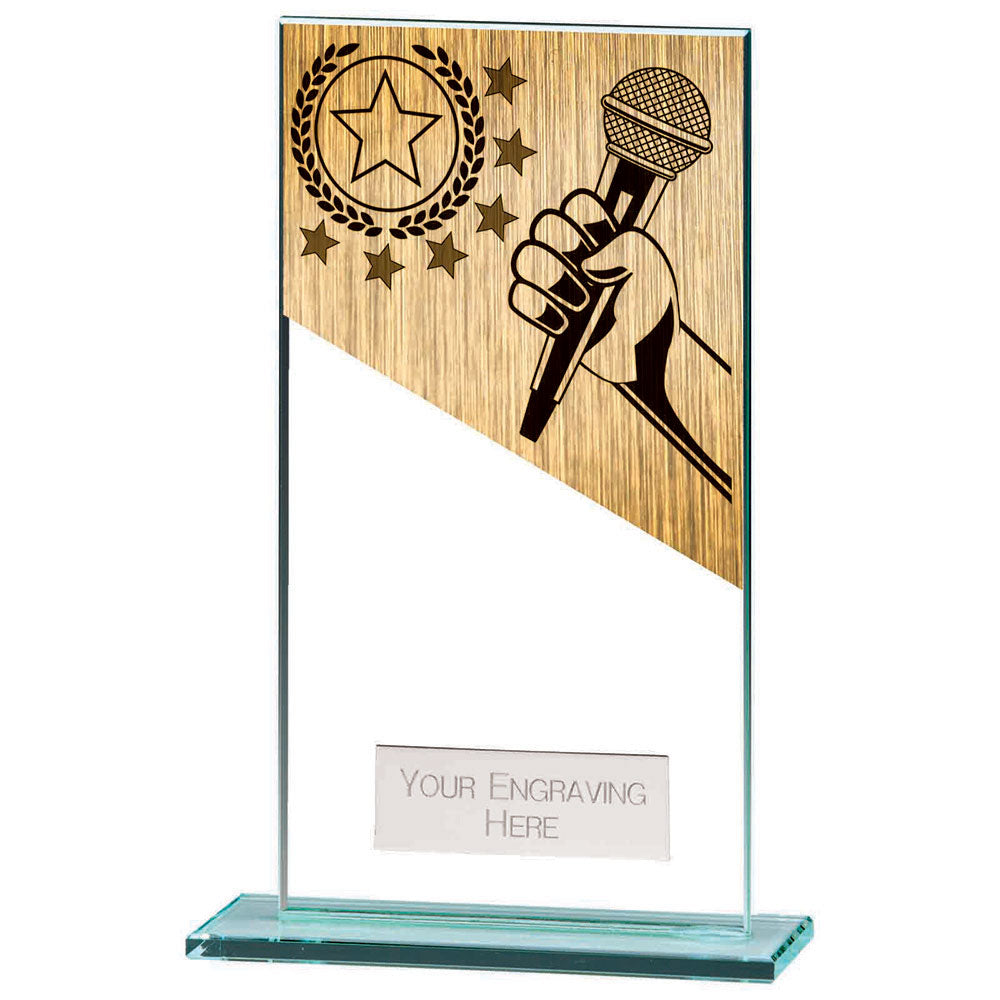 Mustang Karaoke Jade Glass Award