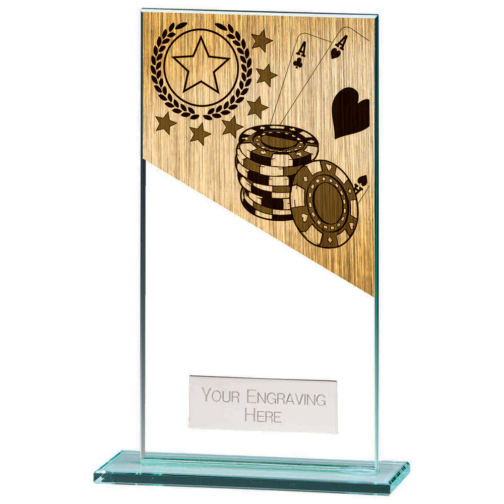 Mustang Poker Jade Glass Award