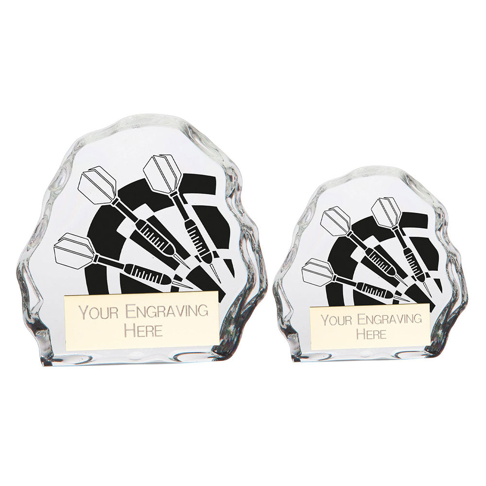 Mystique Darts Glass Award - Trophies - Prudhoe Rosettes