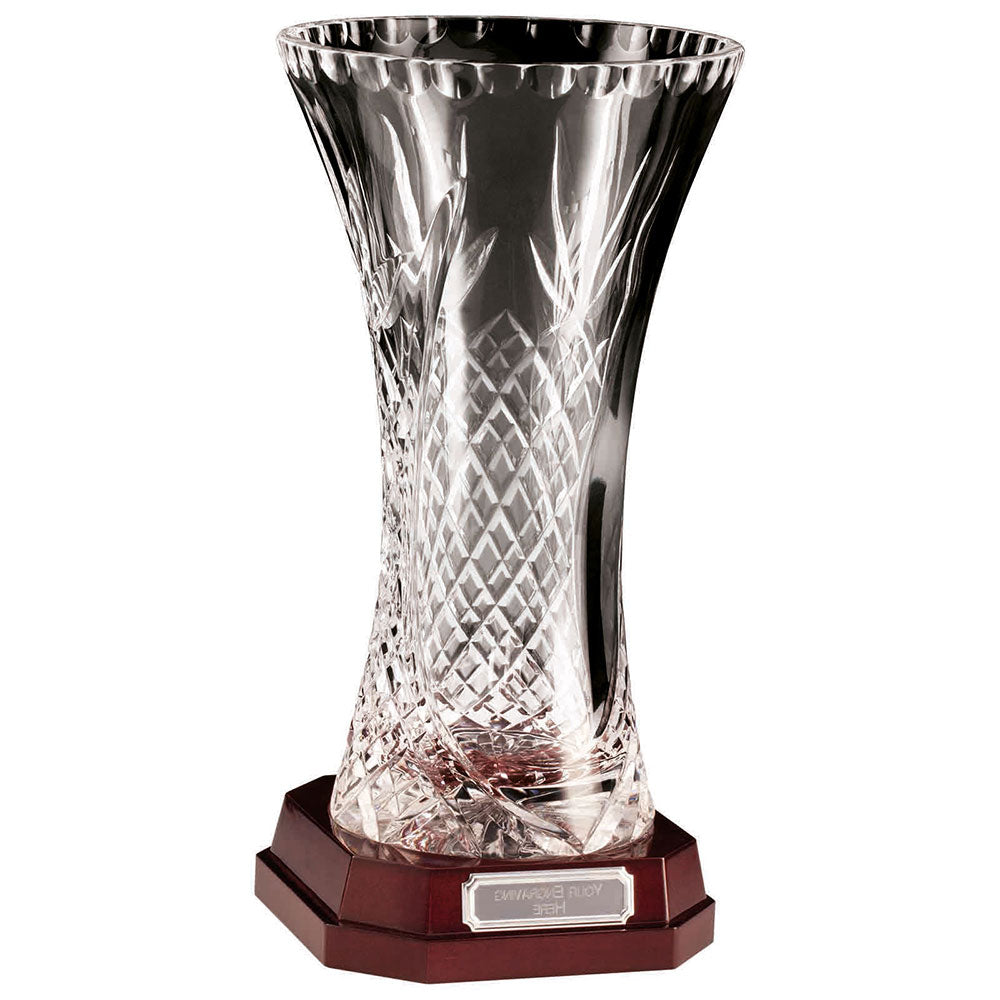 Lindisfarne St Theodore Crystal Vase