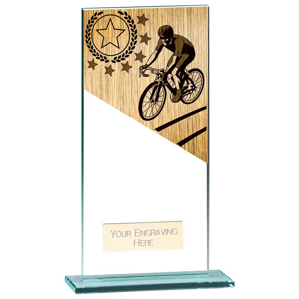 Mustang Cycling Jade Glass Award