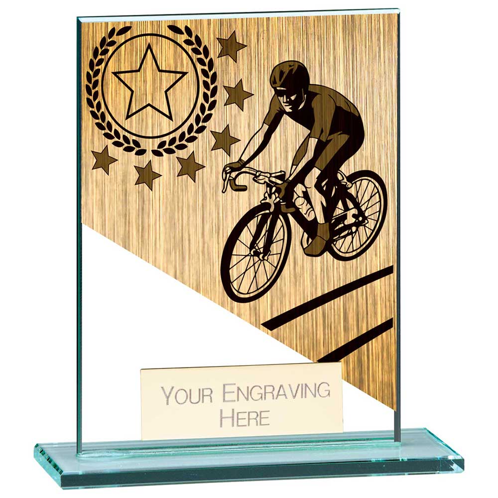 Mustang Cycling Jade Glass Award