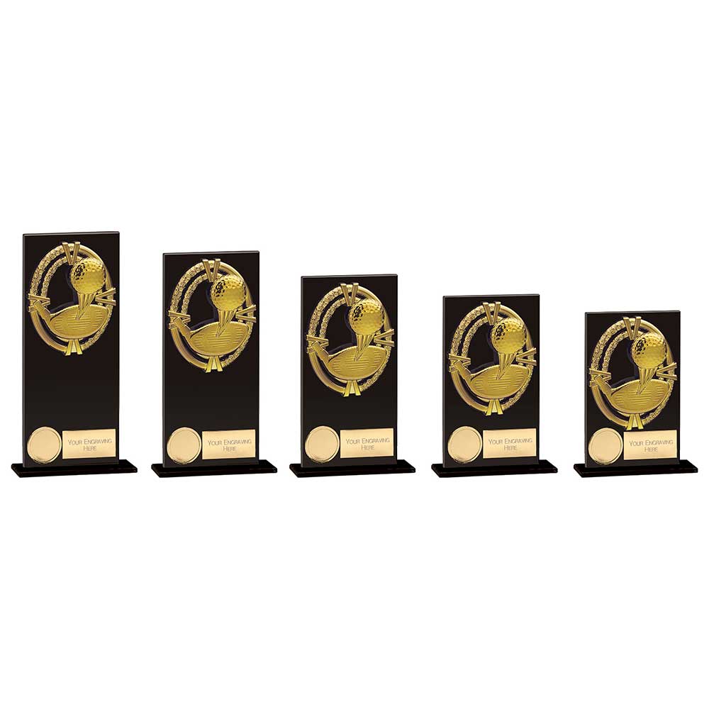Maverick Fusion Golf Black Glass - Trophies - Prudhoe Rosettes