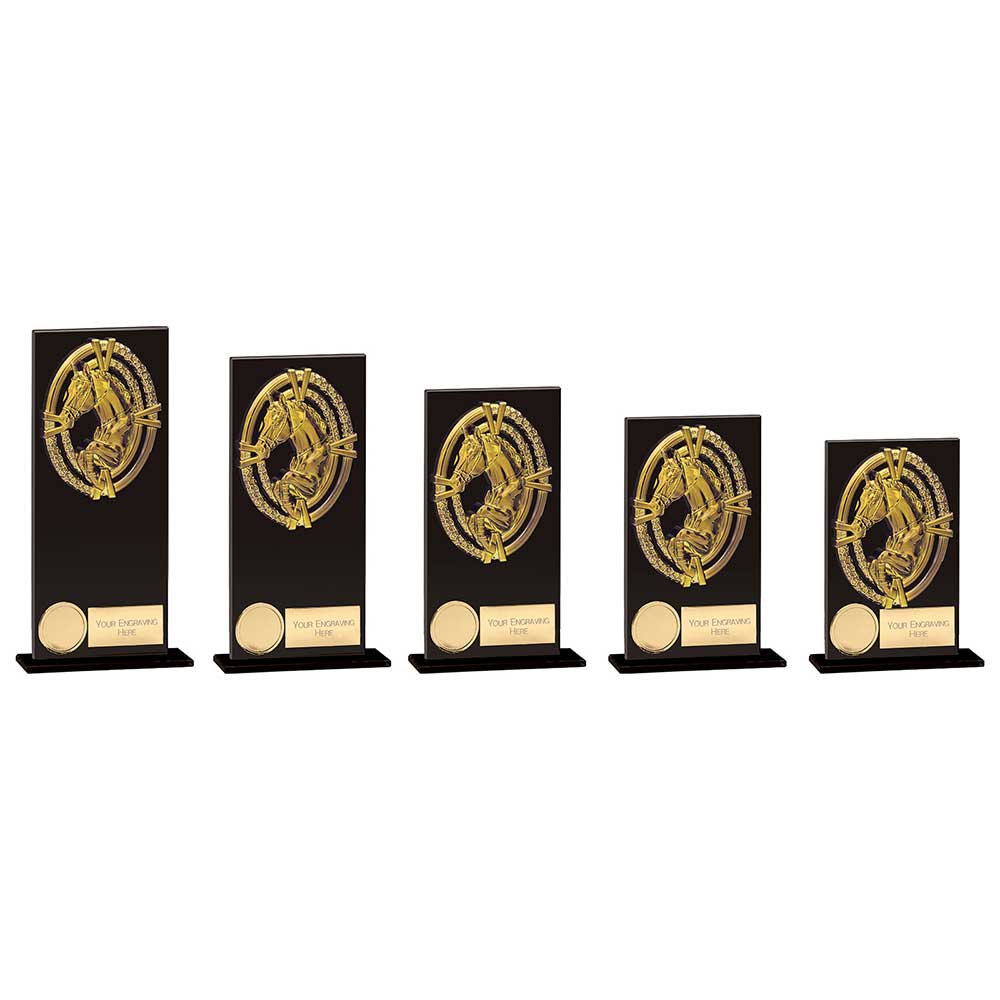 Maverick Fusion Equestrian Black Glass - Trophies - Prudhoe Rosettes