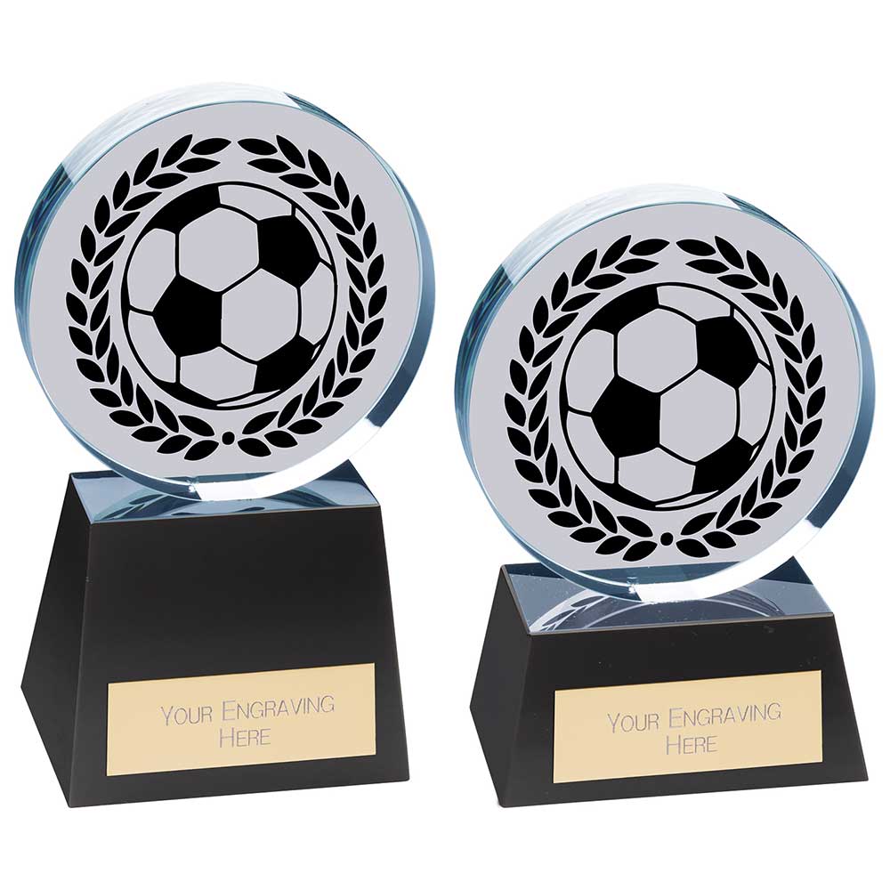 Emperor Football Crystal Award - Trophies - Prudhoe Rosettes