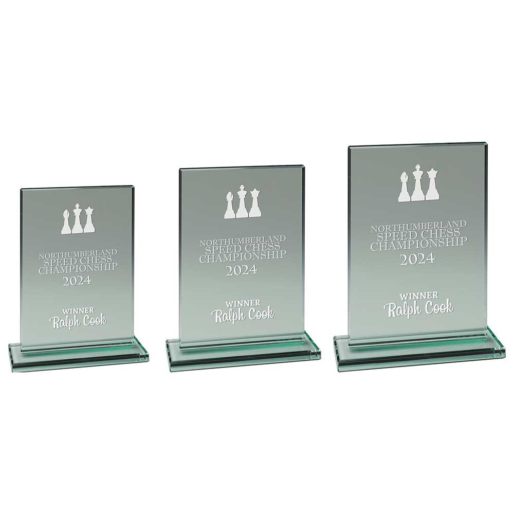 Kraken Jade Glass Award - Trophies - Prudhoe Rosettes