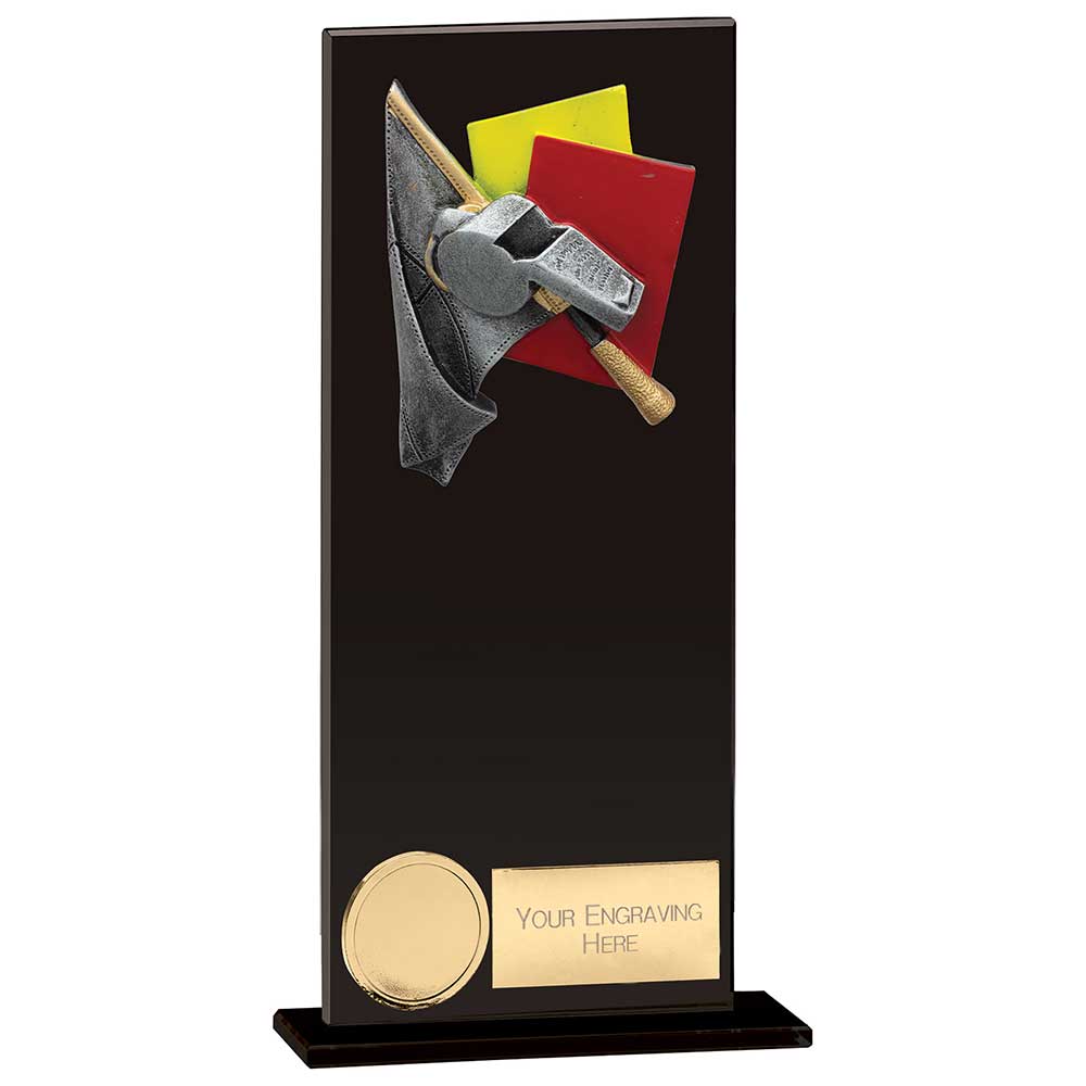Hero Referee Glass Award Jet Black