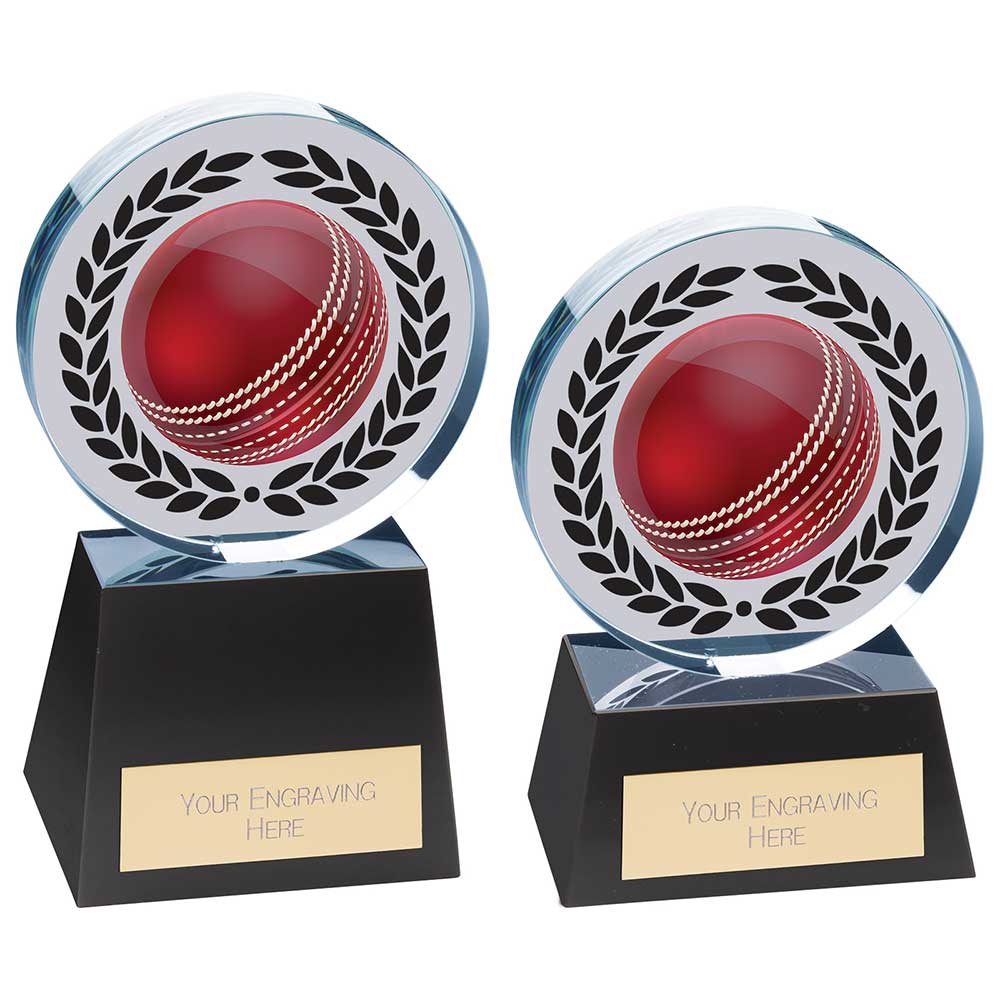 Emperor Cricket Crystal Award - Trophies - Prudhoe Rosettes