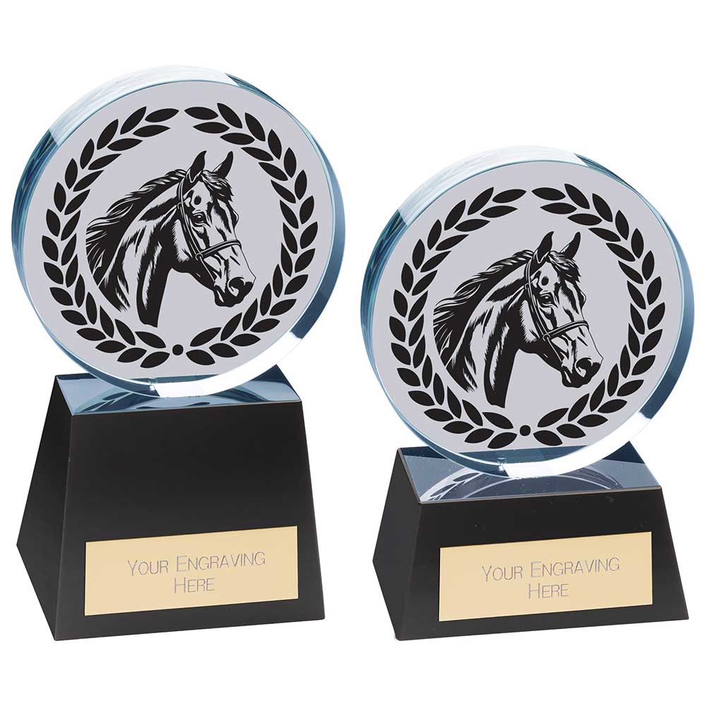 Emperor Equestrian Crystal Award - Trophies - Prudhoe Rosettes