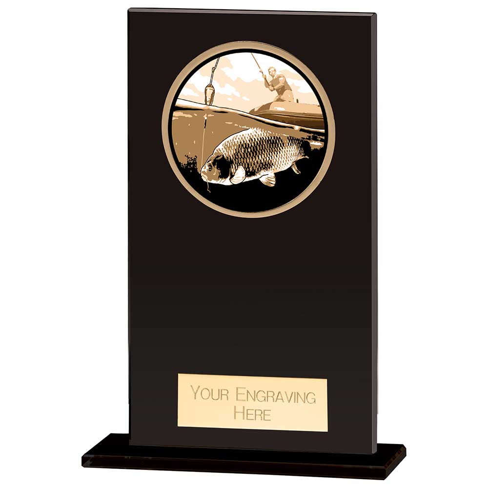 Hero Fishing Glass Award Jet Black - 120mm