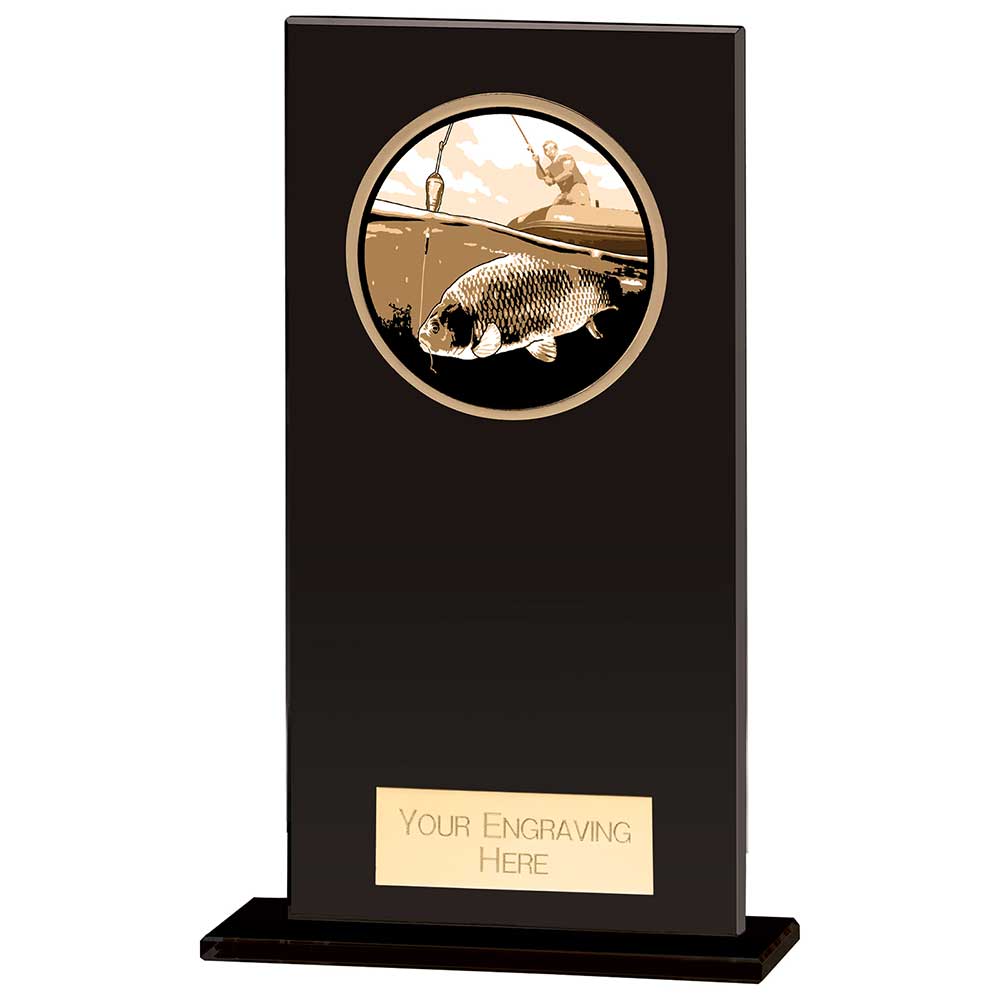 Hero Fishing Glass Award Jet Black - 120mm