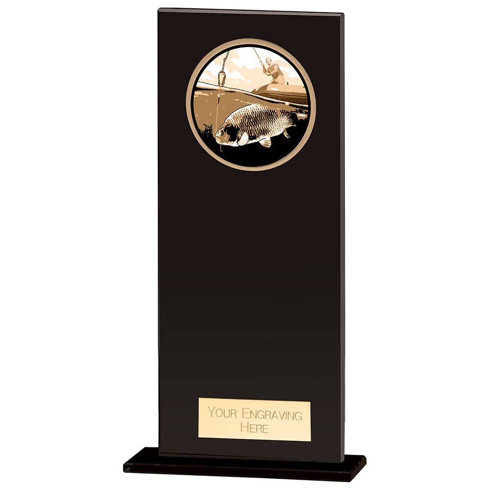 Hero Fishing Glass Award Jet Black - 120mm