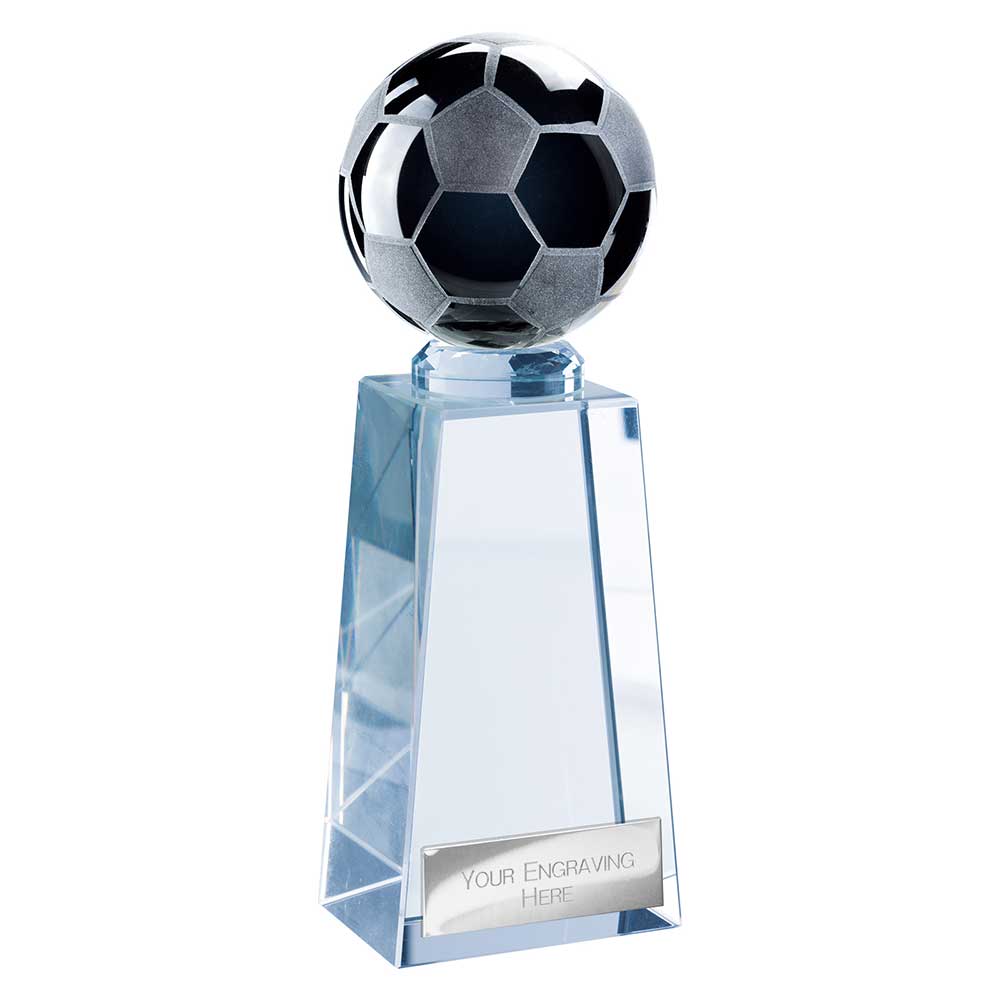Cataclysm Football Glass Black & Clear