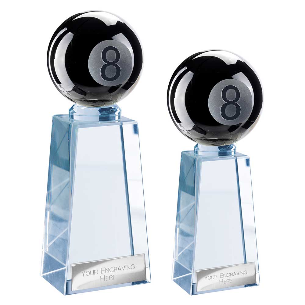 Cataclysm Pool Glass Black & Clear - Trophies - Prudhoe Rosettes