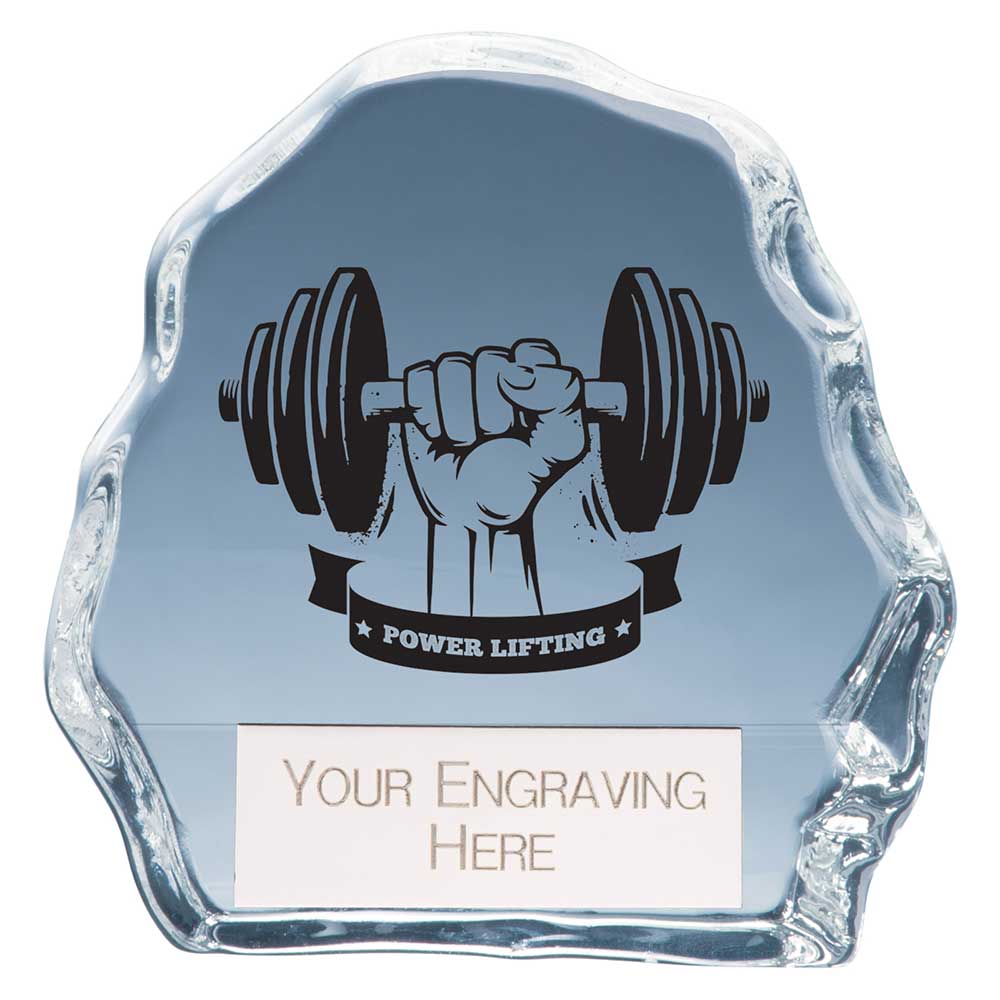 Mystique Weightlifting Glass Award