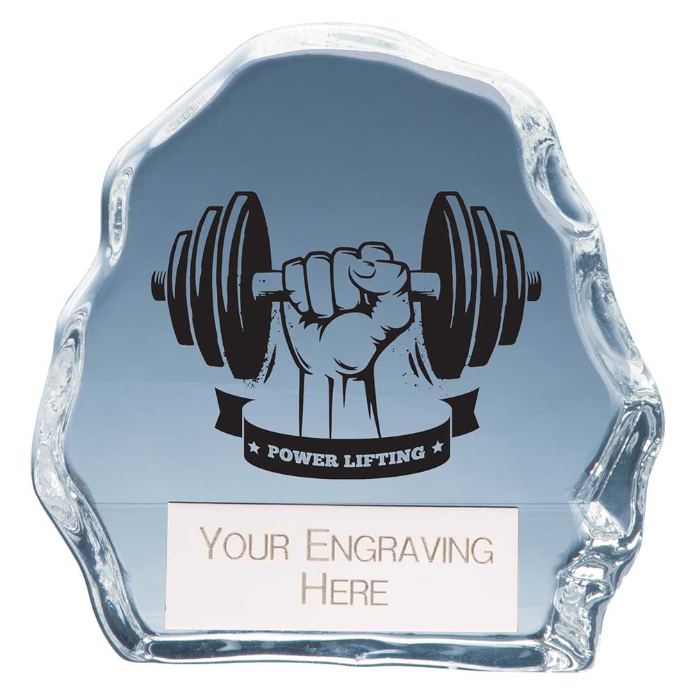 Mystique Weightlifting Glass Award