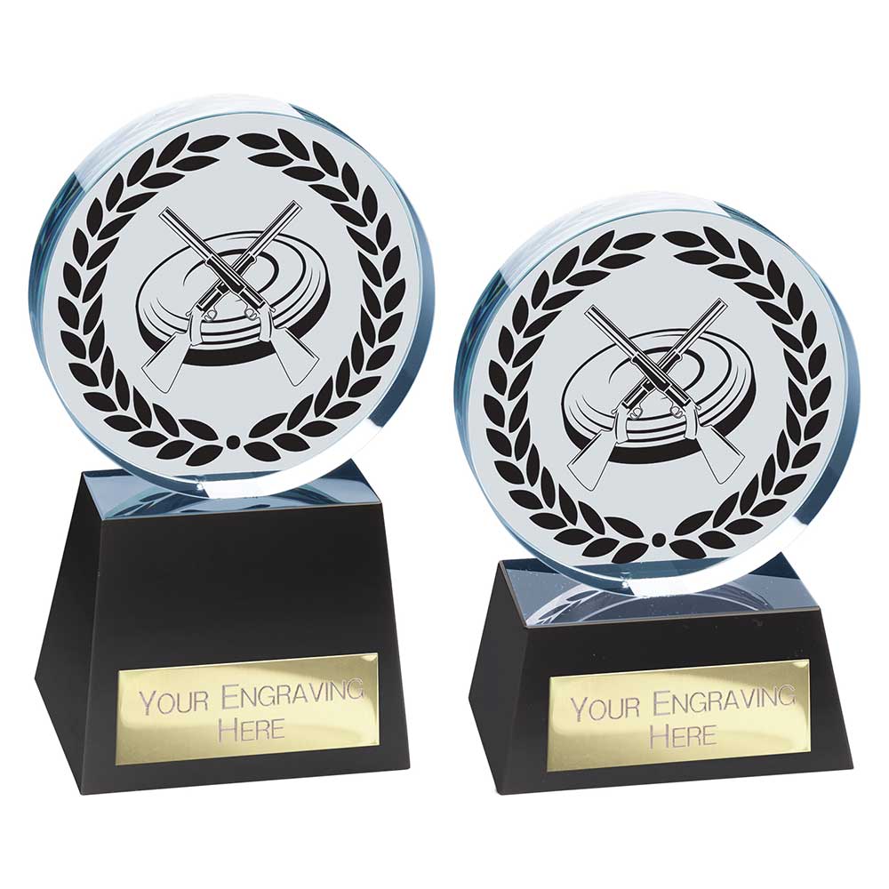 Emperor Clay Pigeon Crystal Award - Trophies - Prudhoe Rosettes