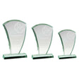 The Wave Jade Glass Award - Trophies - Prudhoe Rosettes
