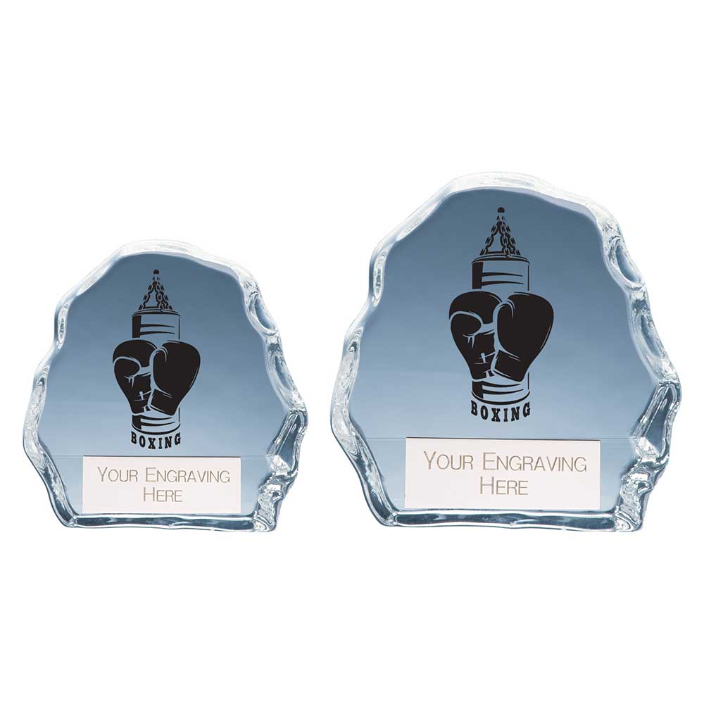 Mystique Boxing Glass Award - Trophies - Prudhoe Rosettes