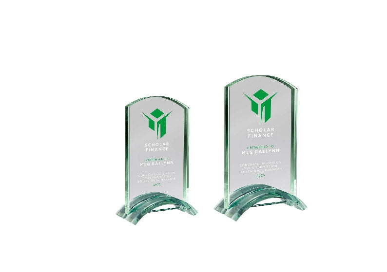 Boost Glass Award Jade - Trophies - Prudhoe Rosettes