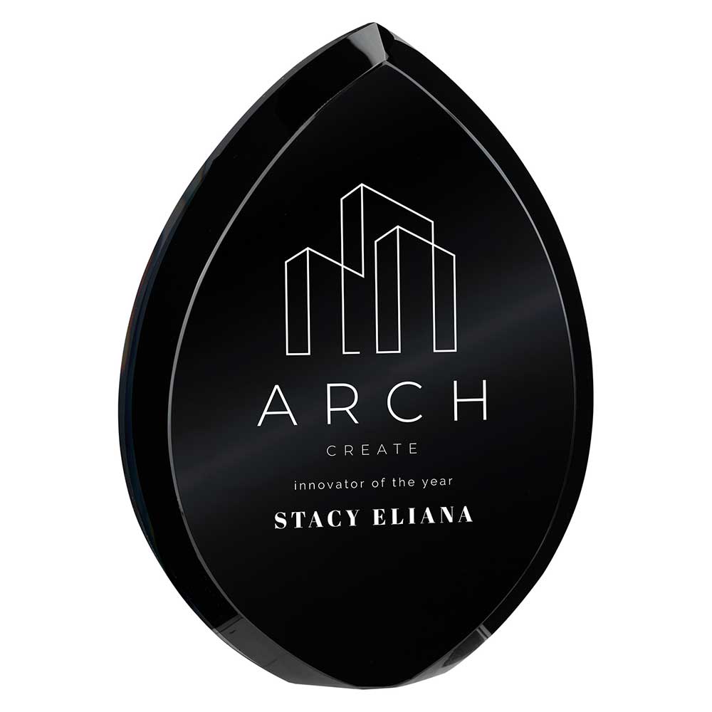 Supremacy Crystal Award Carbon Black