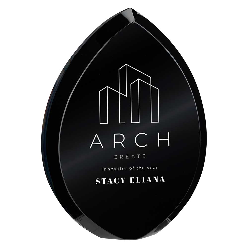 Supremacy Crystal Award Carbon Black