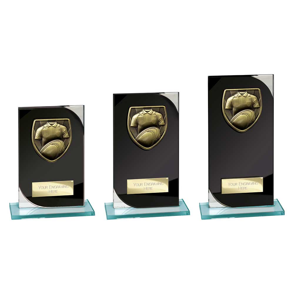 Seismic Cobra Rugby Black & Silver - Trophies - Prudhoe Rosettes