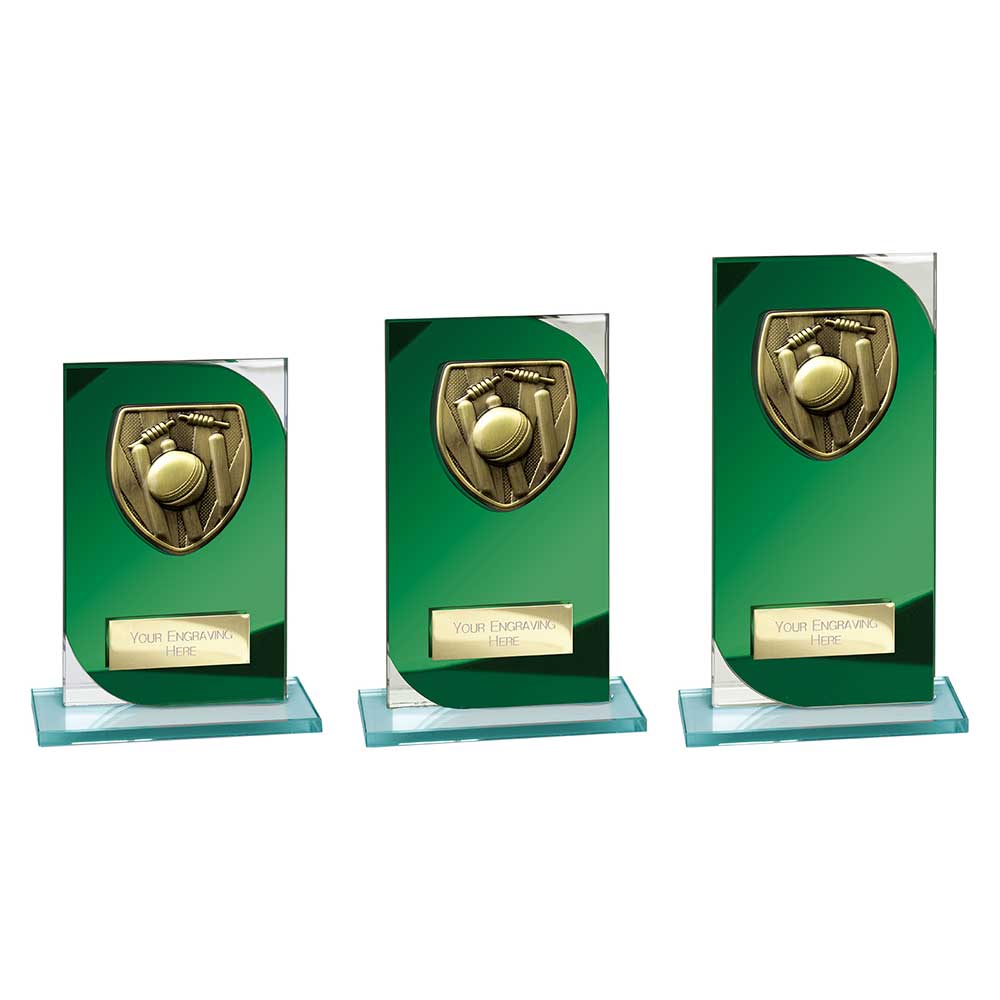 Seismic Cobra Cricket Green & Silver - Trophies - Prudhoe Rosettes