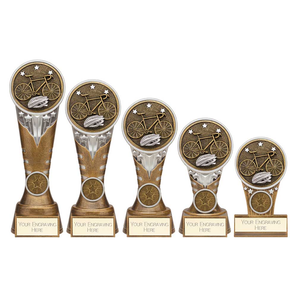 Ikon Hero Cycling Glass Award - Trophies - Prudhoe Rosettes