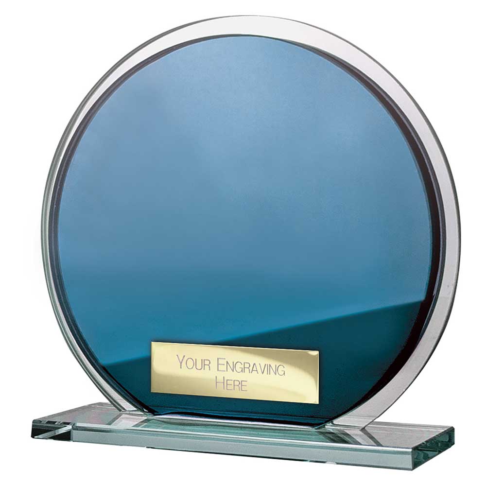 Seismic Multisport Circle Mirror Glass Blue & Silver