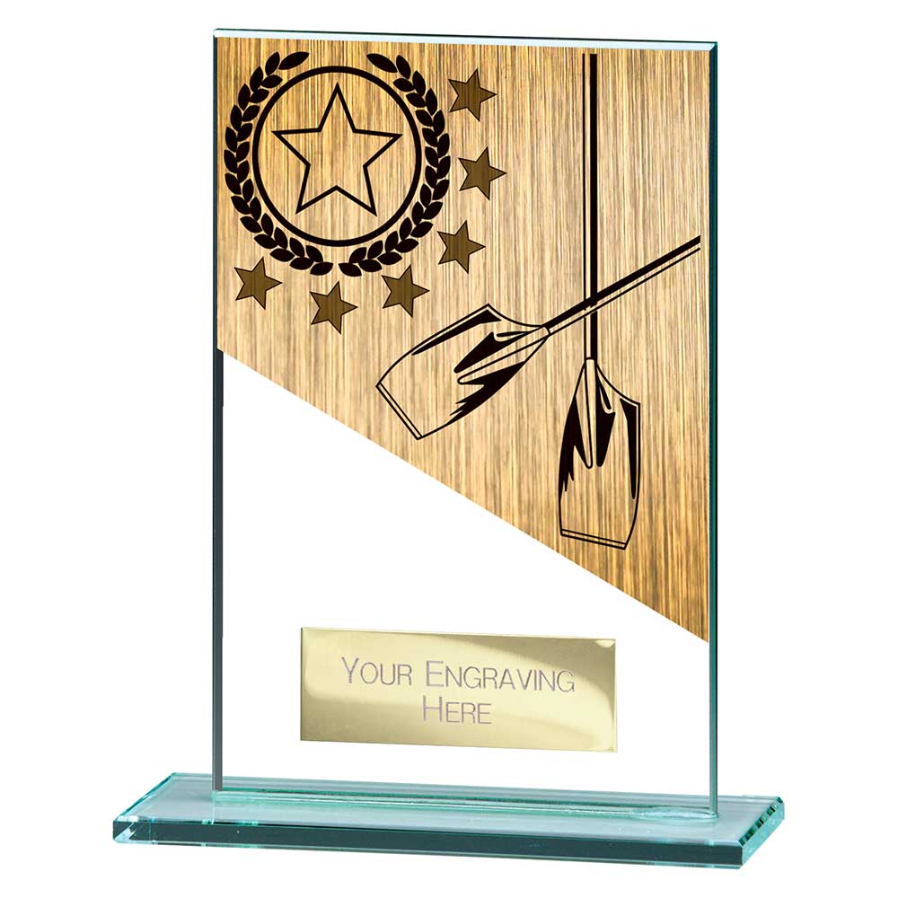 Mustang Rowing Jade Glass Award