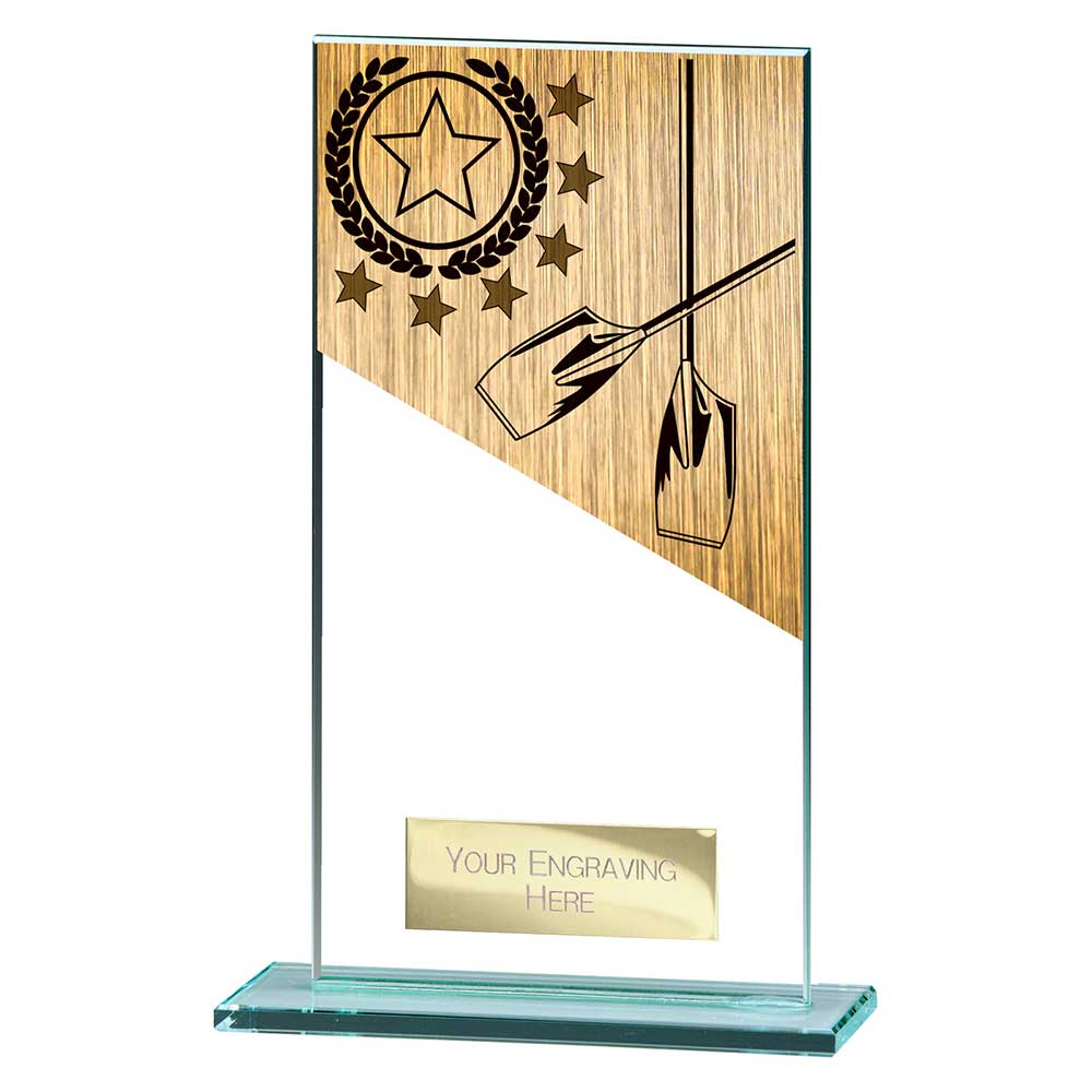 Mustang Rowing Jade Glass Award