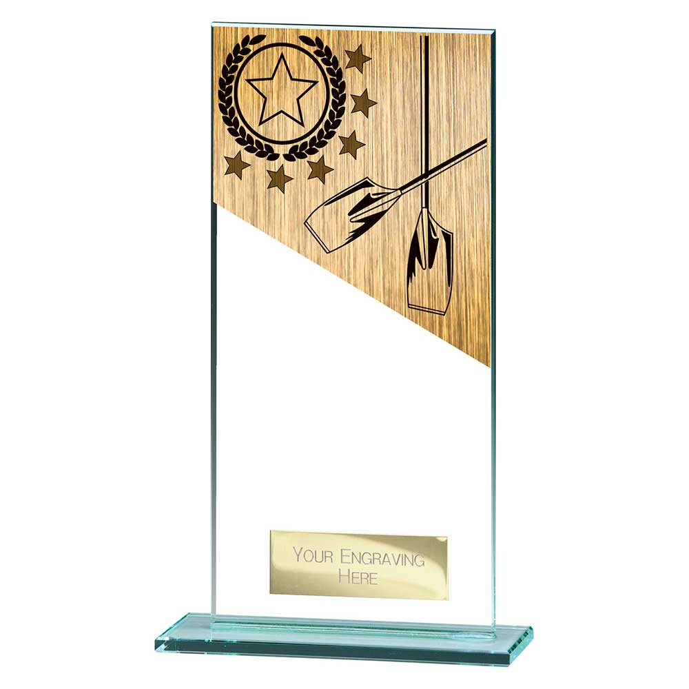 Mustang Rowing Jade Glass Award