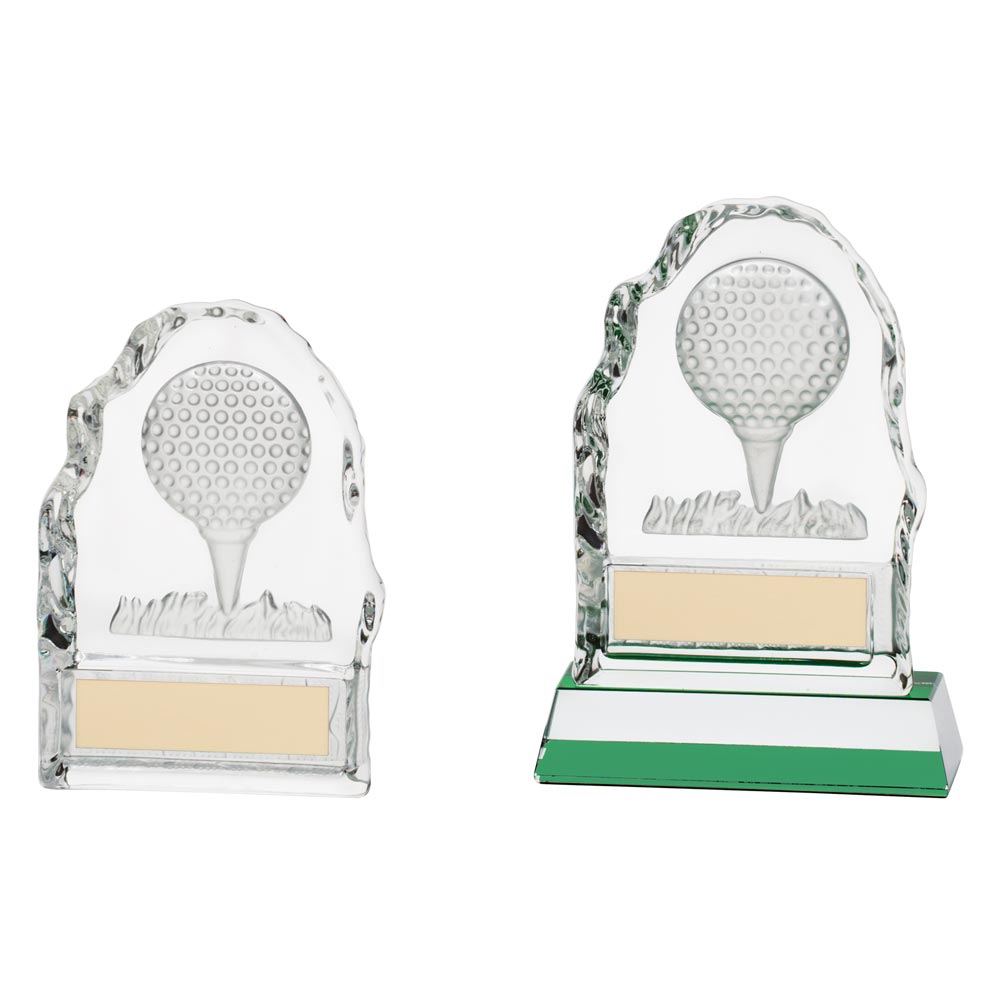 Challenger Golf Ball Glass Award - Trophies - Prudhoe Rosettes
